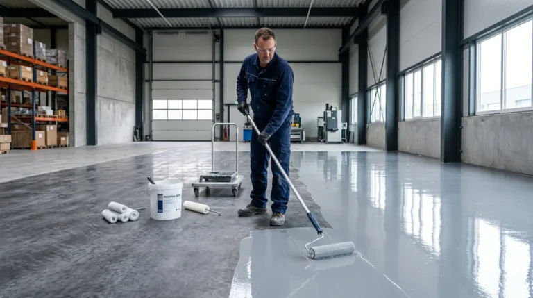 Peinture technique anticorrosion pour un sol en résine