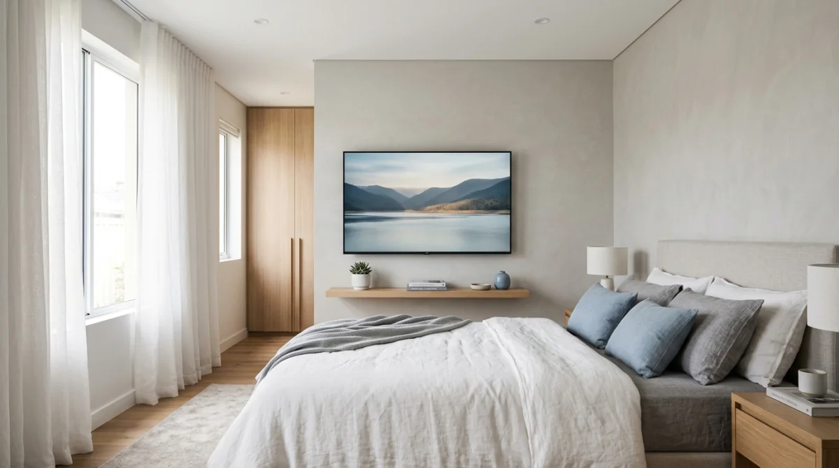 À quelle hauteur fixer une tv dans une chambre